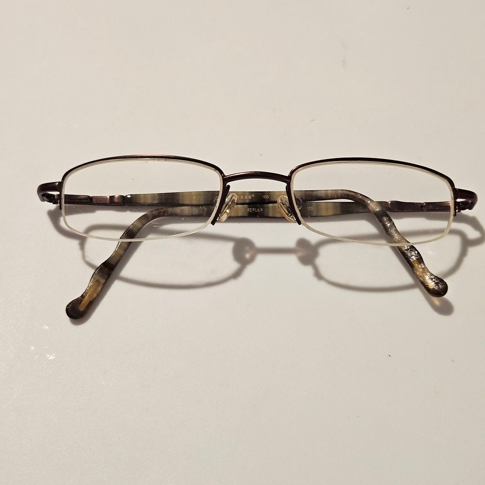 Stylish Brown and Gold Men's Glasses